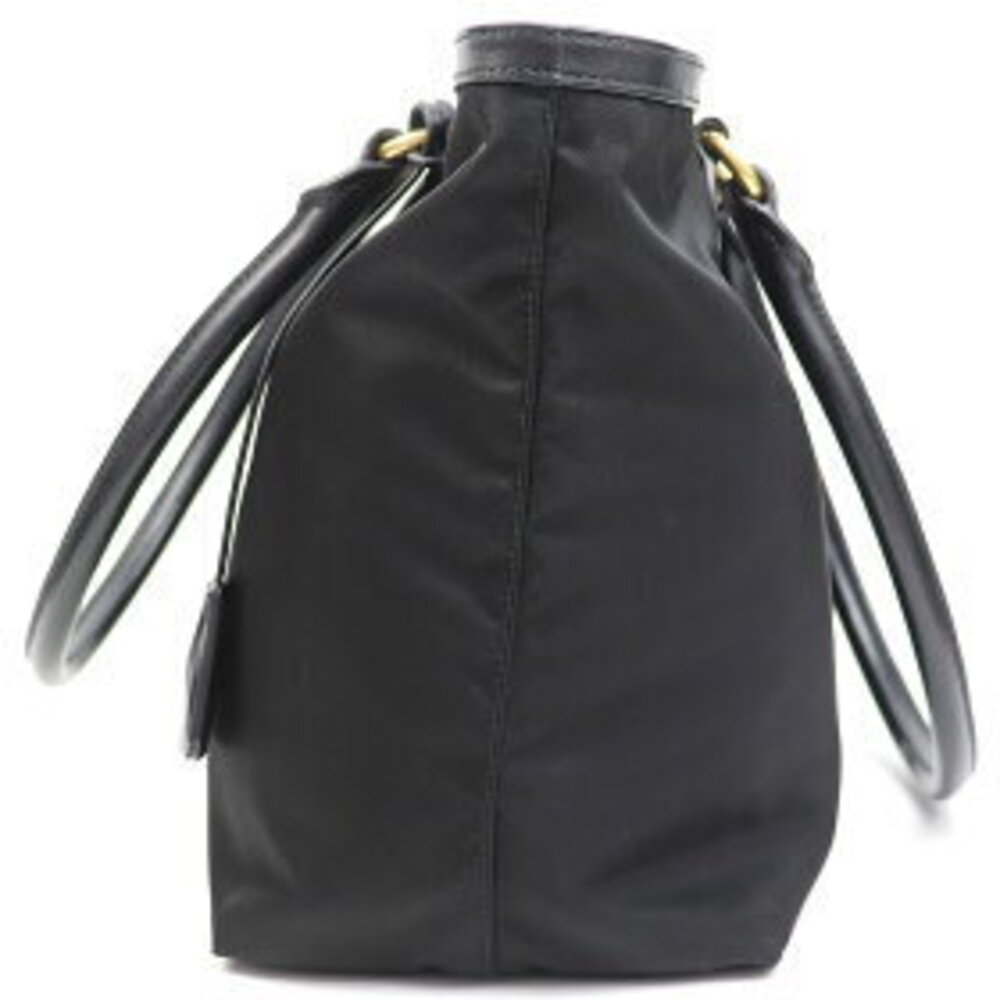 Prada Tessuto Logo Bag Tote Black Metal QXO - Picture 5 of 7